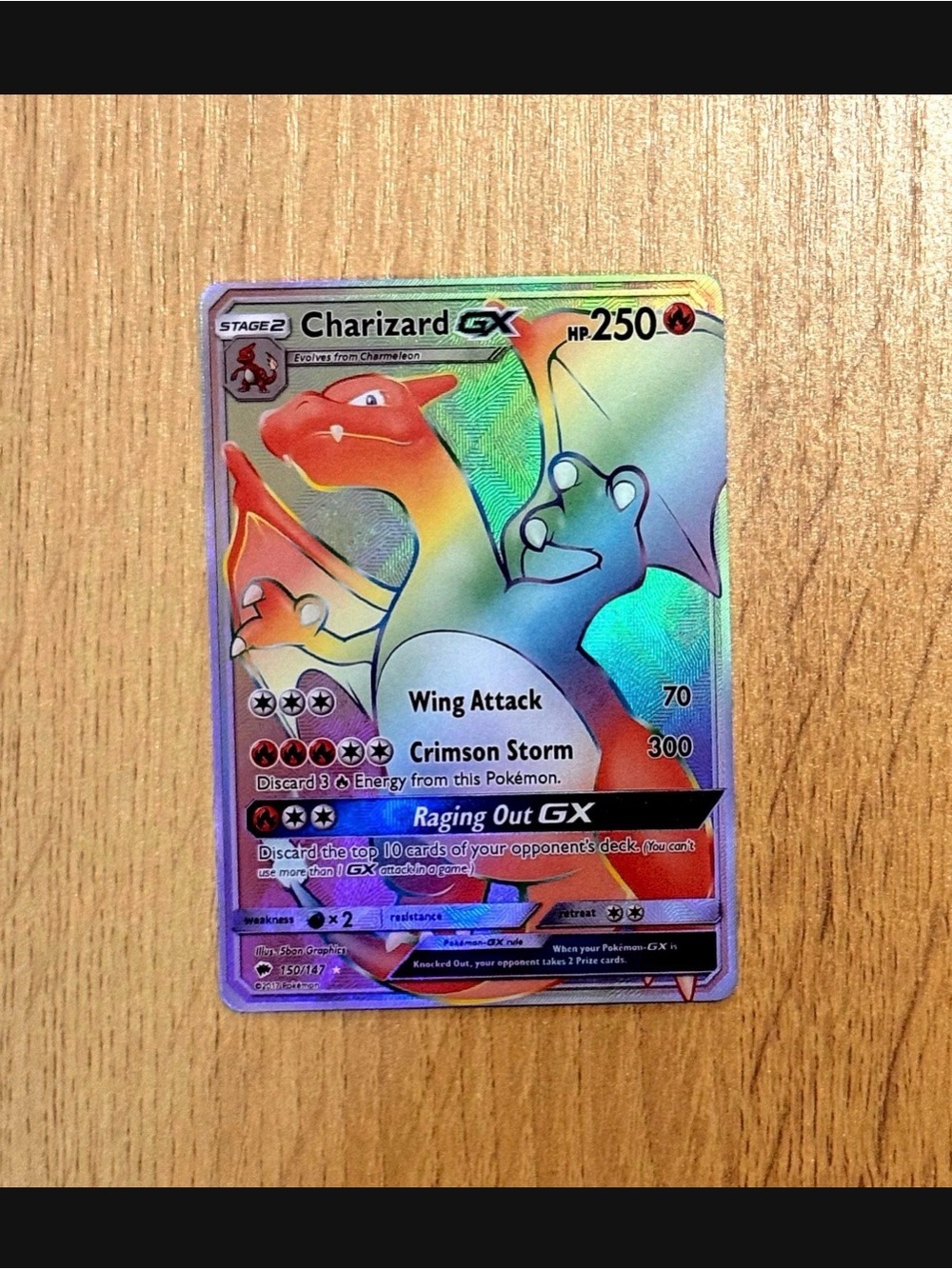 Charizard GX burning shadow’s customized